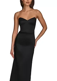 Women's Strapless Column Gown