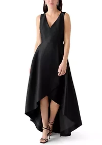 Women's V-Neck High Low Gown