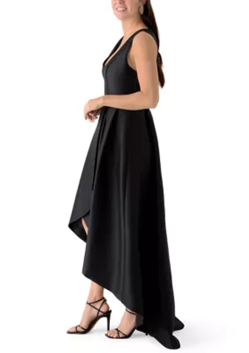 Women's V-Neck High Low Gown