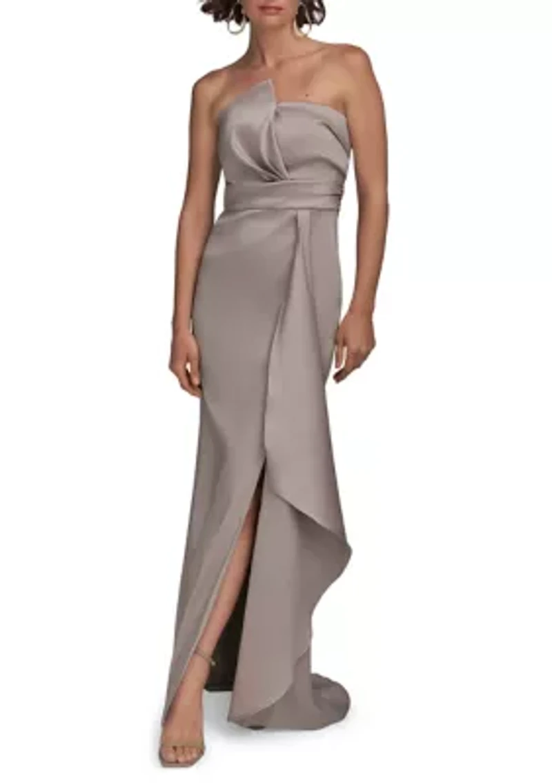 Women's Strapless Column Gown
