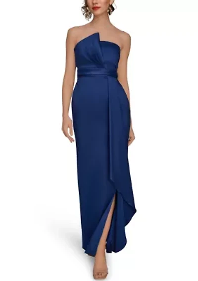 Women's Strapless Column Gown
