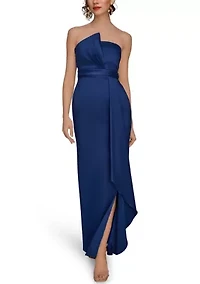 Women's Strapless Column Gown