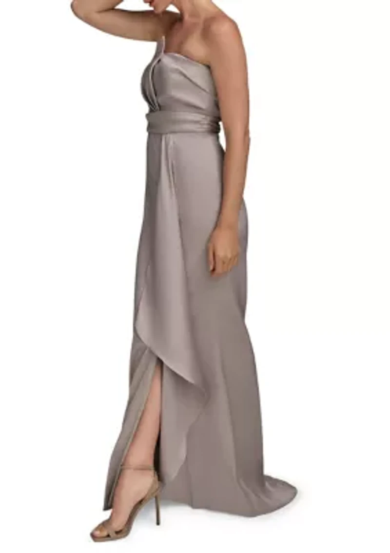 Women's Strapless Column Gown