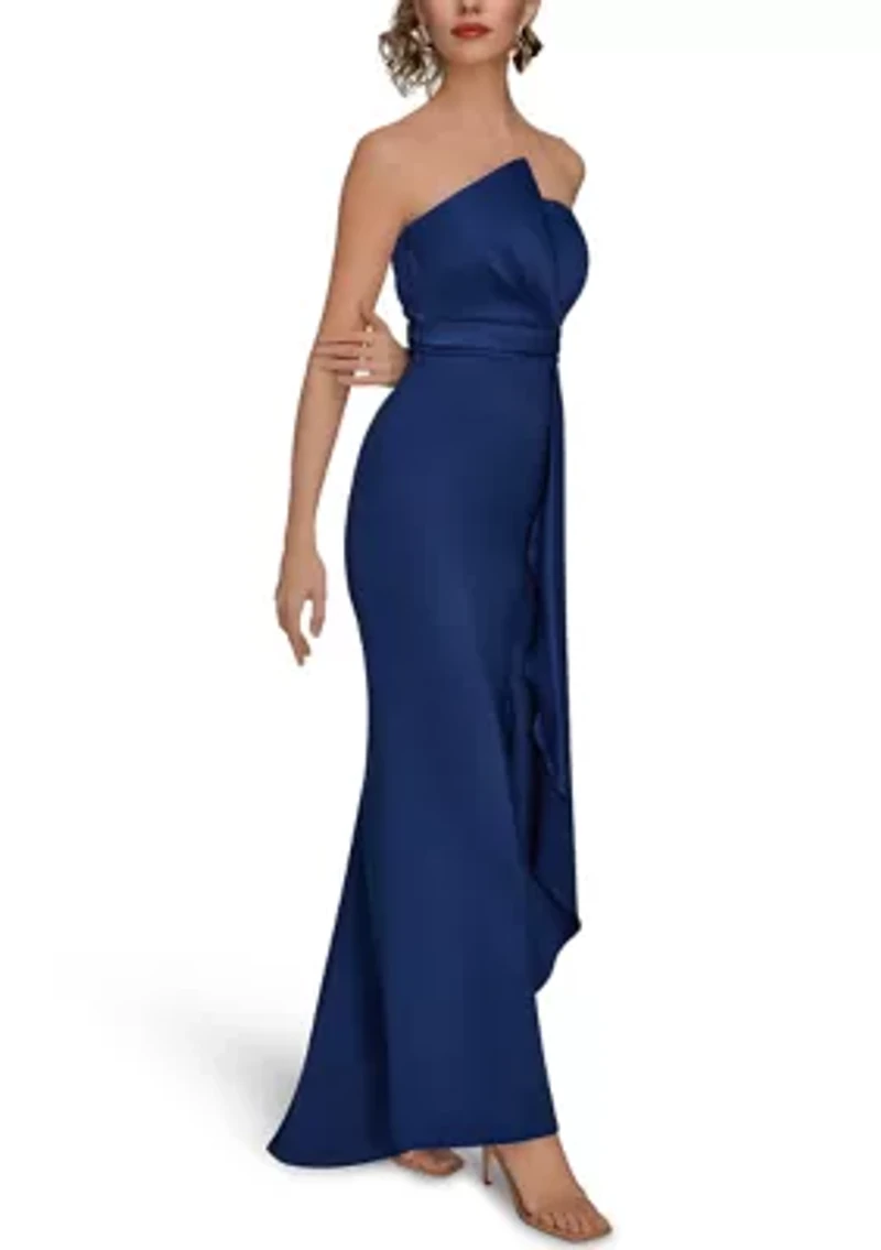 Women's Strapless Column Gown