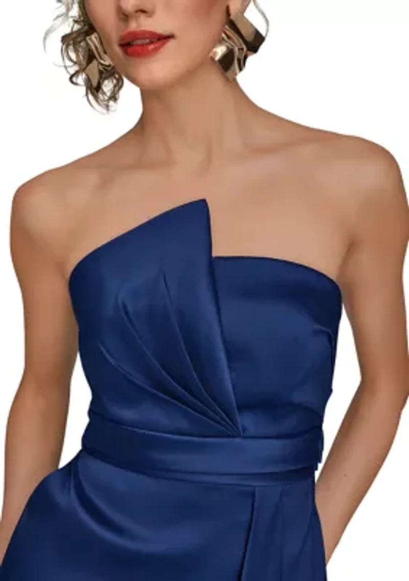 Women's Strapless Column Gown