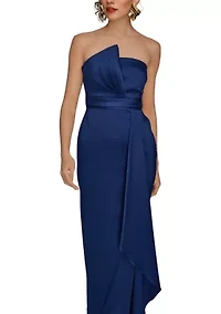 Women's Strapless Column Gown