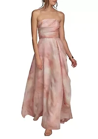 Women's Sleeveless Floral Print Maxi Dress