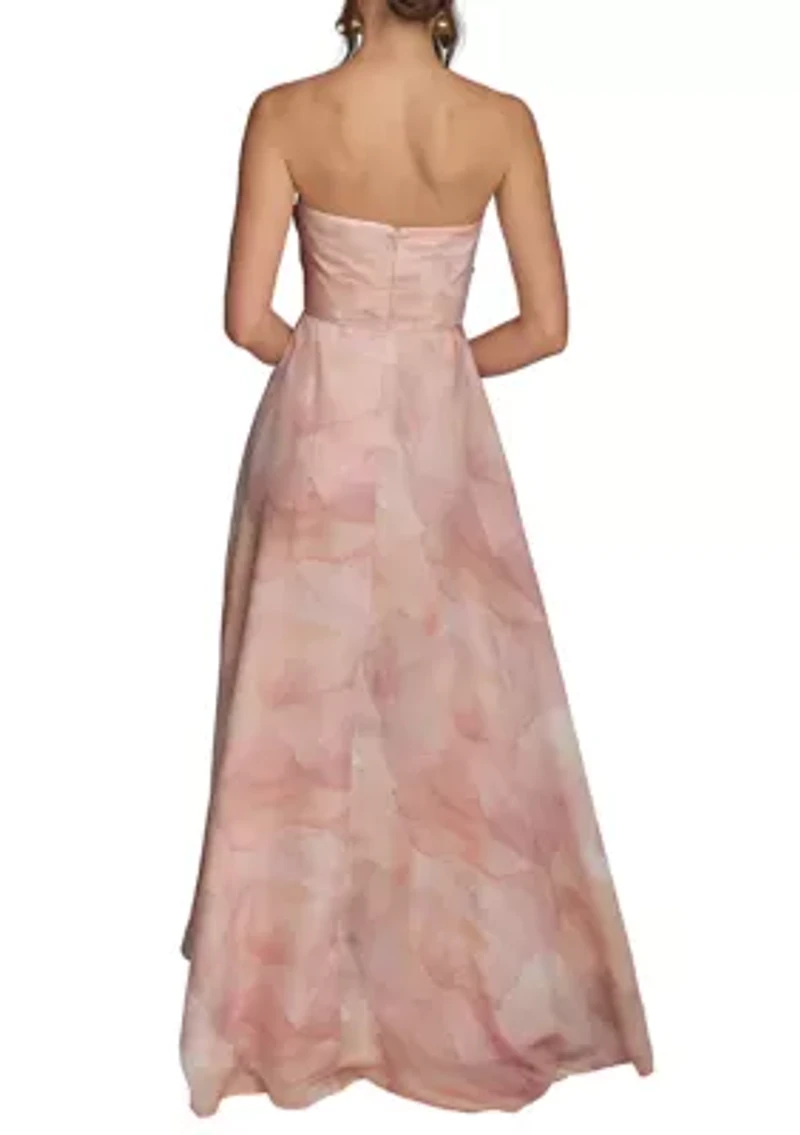 Women's Sleeveless Floral Print Maxi Dress