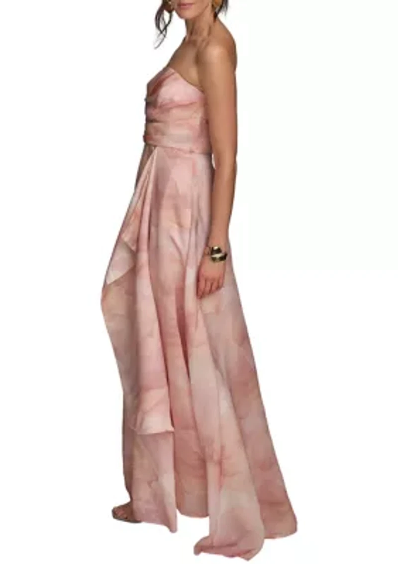 Women's Sleeveless Floral Print Maxi Dress