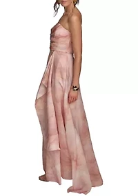 Women's Sleeveless Floral Print Maxi Dress