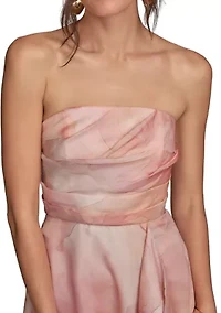 Women's Sleeveless Floral Print Maxi Dress