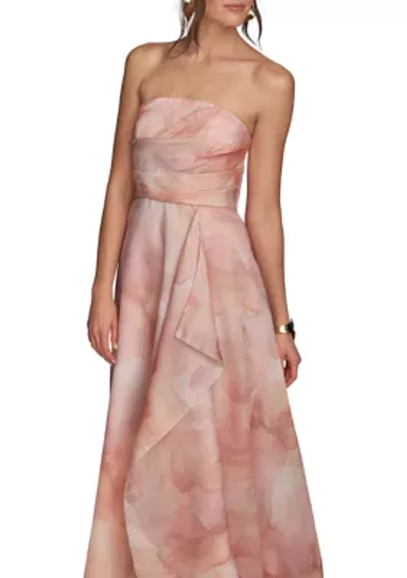 Women's Sleeveless Floral Print Maxi Dress