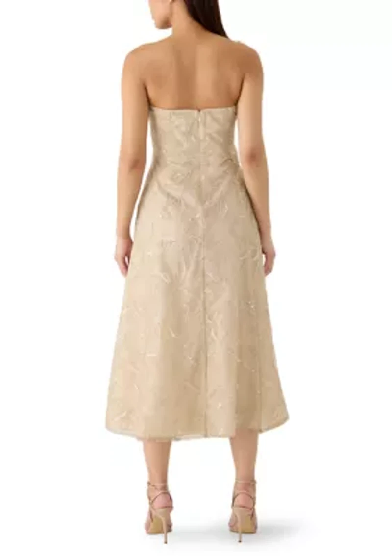 Women's Strapless Midi Dress
