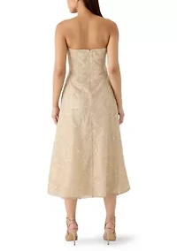 Women's Strapless Midi Dress