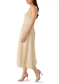 Women's Strapless Midi Dress