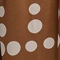 Women's Sleeveless Halter Dot Print Belted Midi Fit and Flare Dress