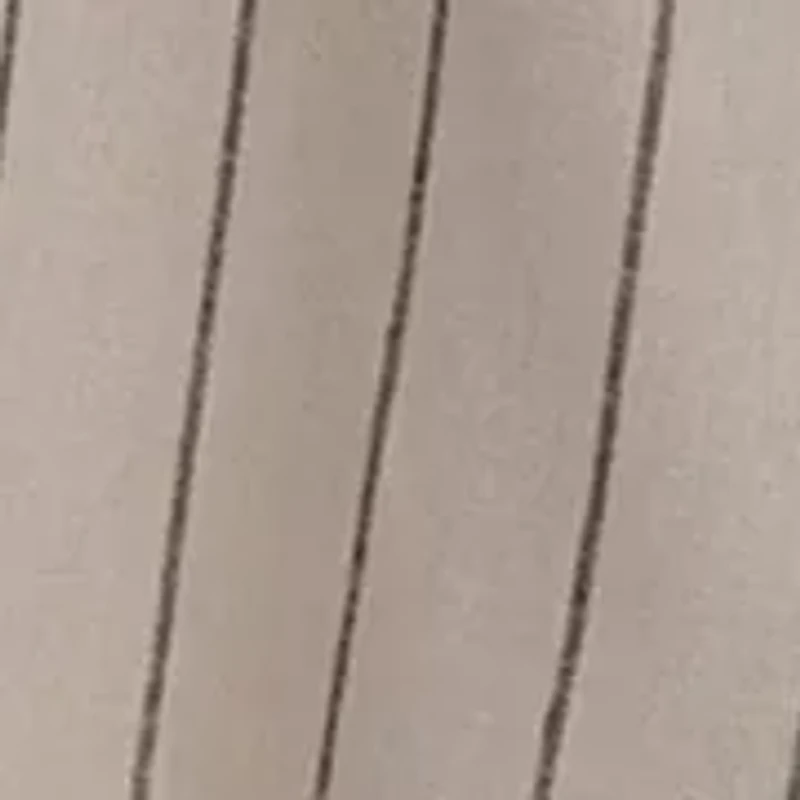 Women's Sleeveless Collar Neck Stripe Print Midi Dress