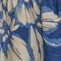 Women's Sleeveless Halter Neck Floral Print Midi Dress