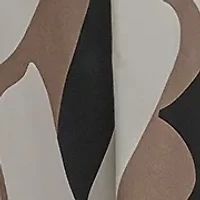 Women's Sleeveless Square Neck Abstract Print Maxi Dress