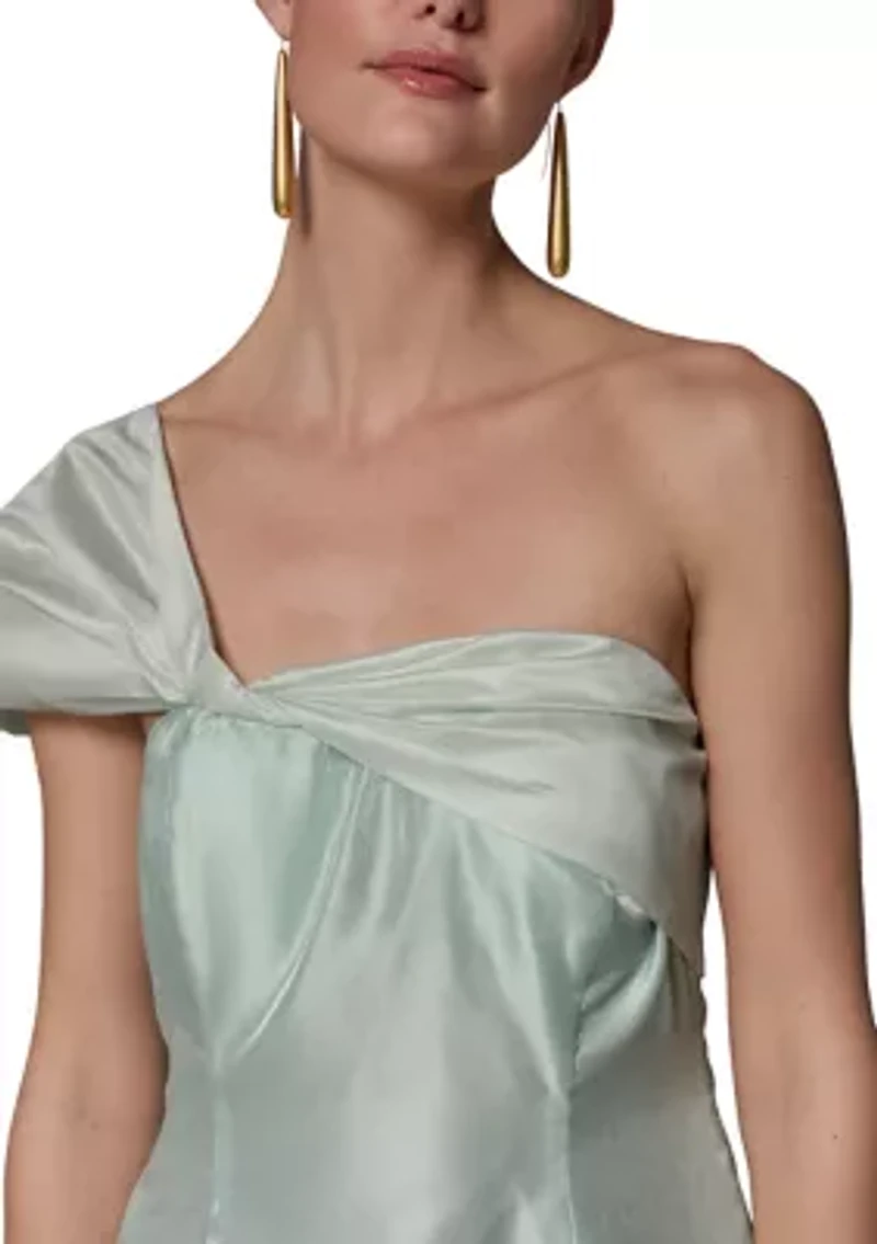 Women's Sleeveless Asymmetrical Maxi Dress