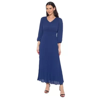 Smock Waist Pleated Skirt Dress