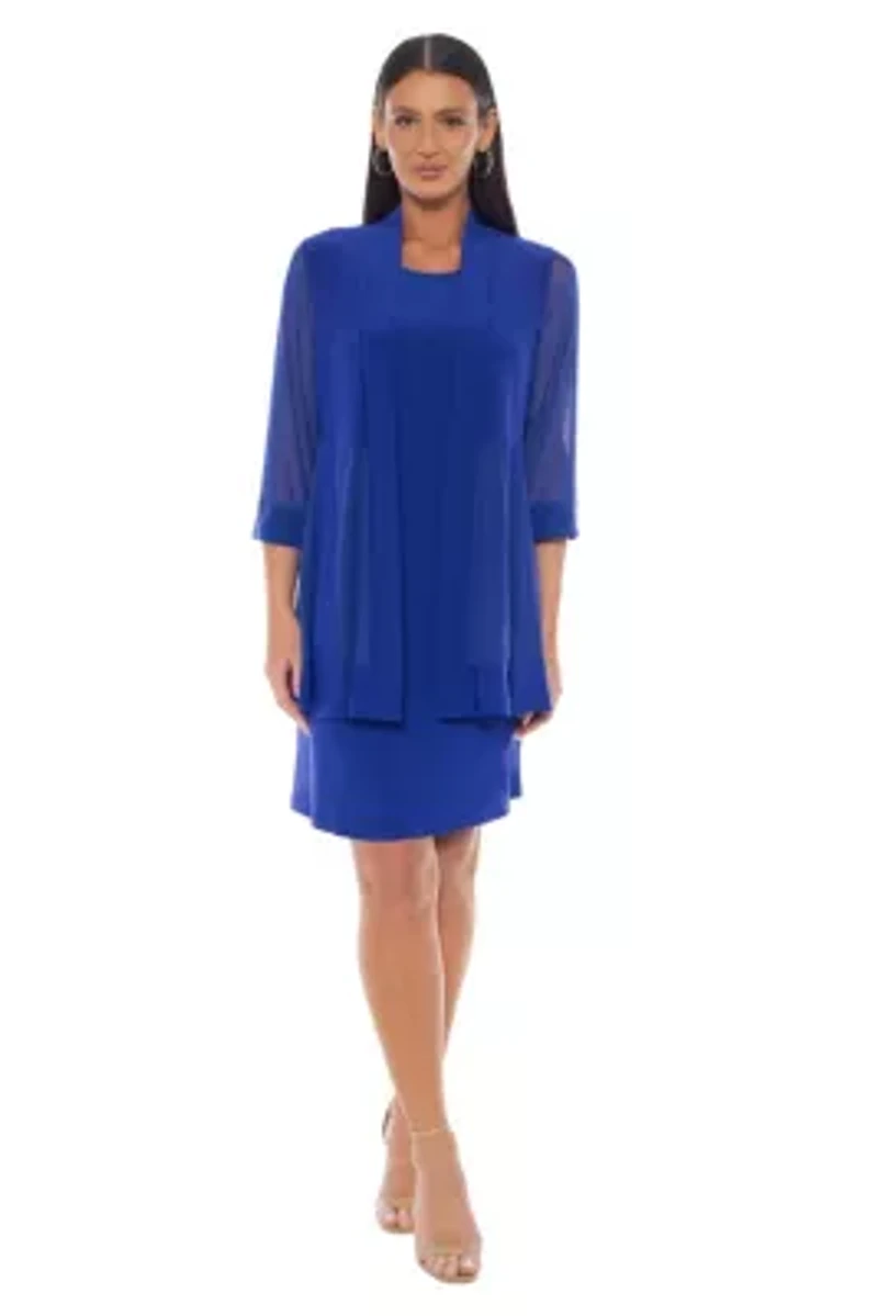 Power Mesh Dress/Jacket Combo