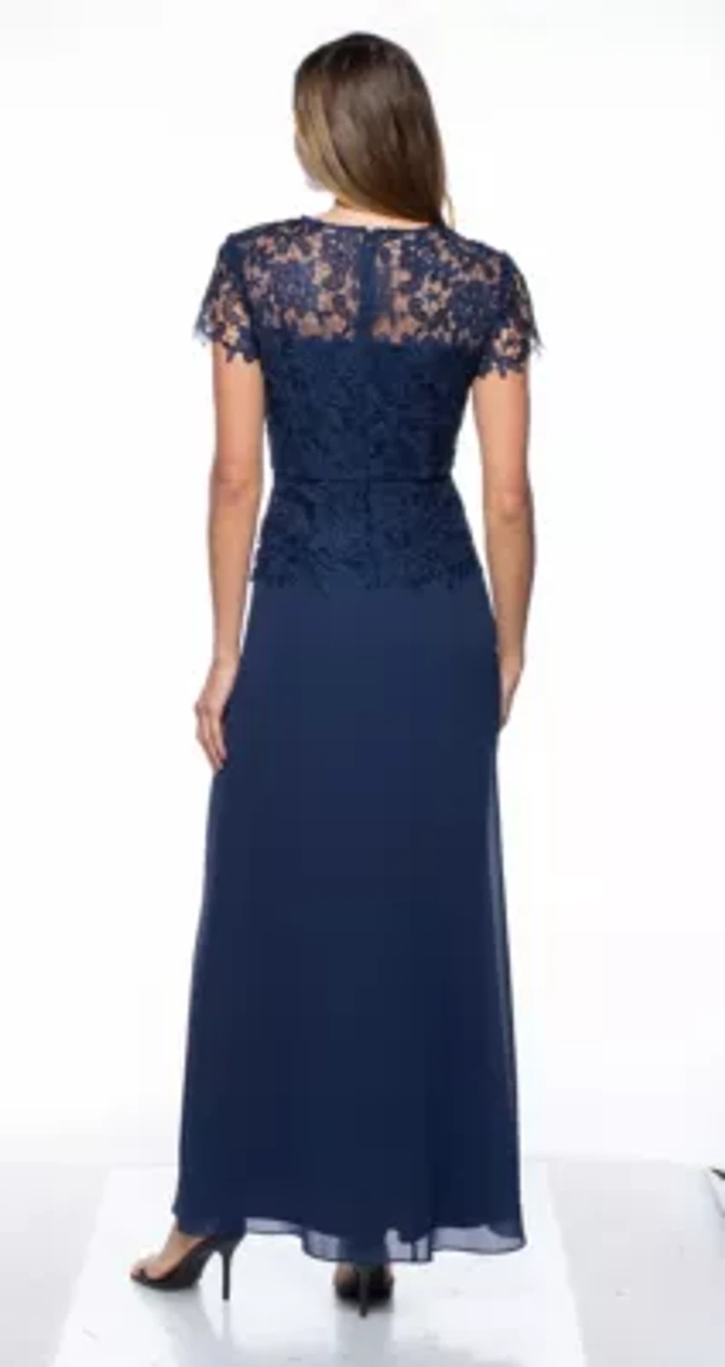 2Pc Mock Chemical Lace Gown