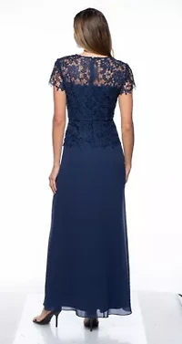 2Pc Mock Chemical Lace Gown