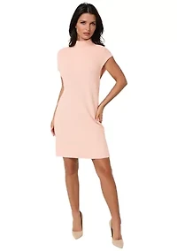 Funnel Neck Sweater Mini Dress