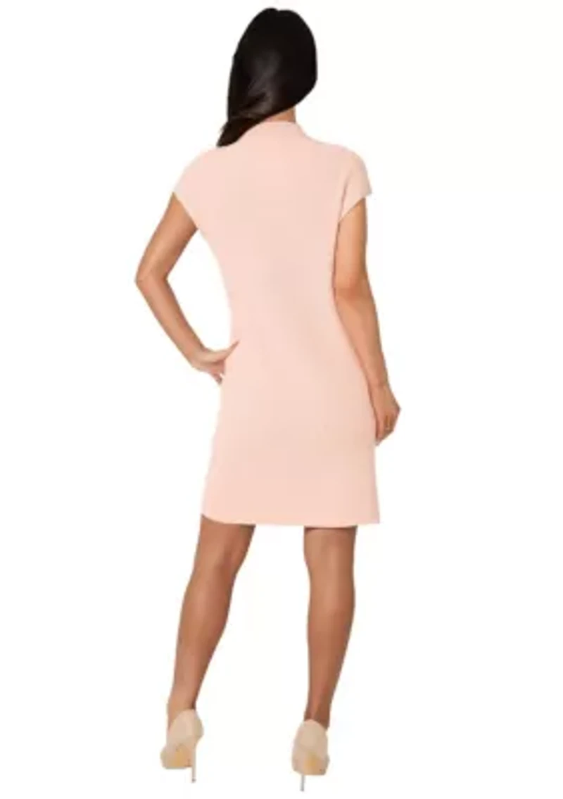 Funnel Neck Sweater Mini Dress