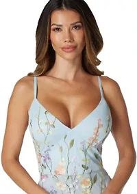 Floral Embroidered Midi Dress