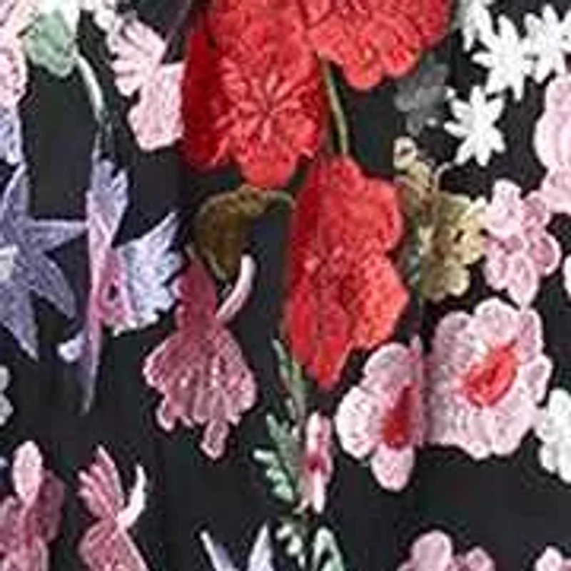 Floral Embroidered Two Piece Set