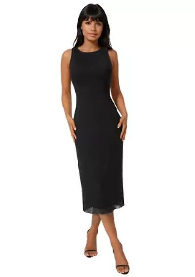 Powermesh Rhinestone Maxi Dress