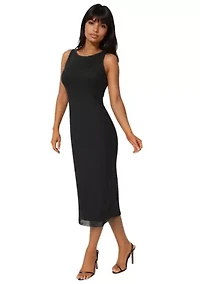 Powermesh Rhinestone Maxi Dress