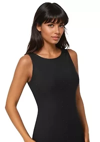 Powermesh Rhinestone Maxi Dress