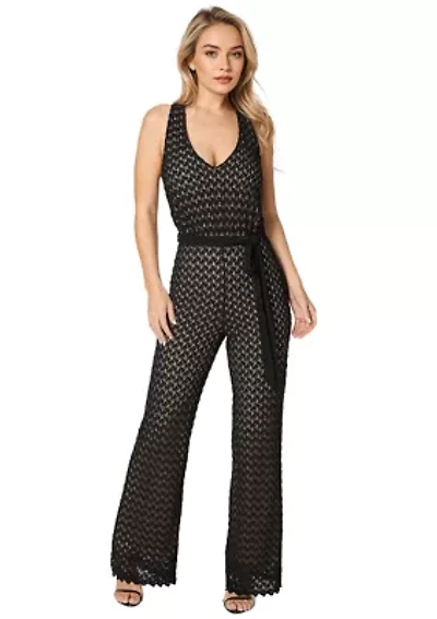 Lace V-Neck Jumpsuit
