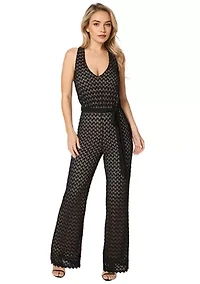 Lace V-Neck Jumpsuit