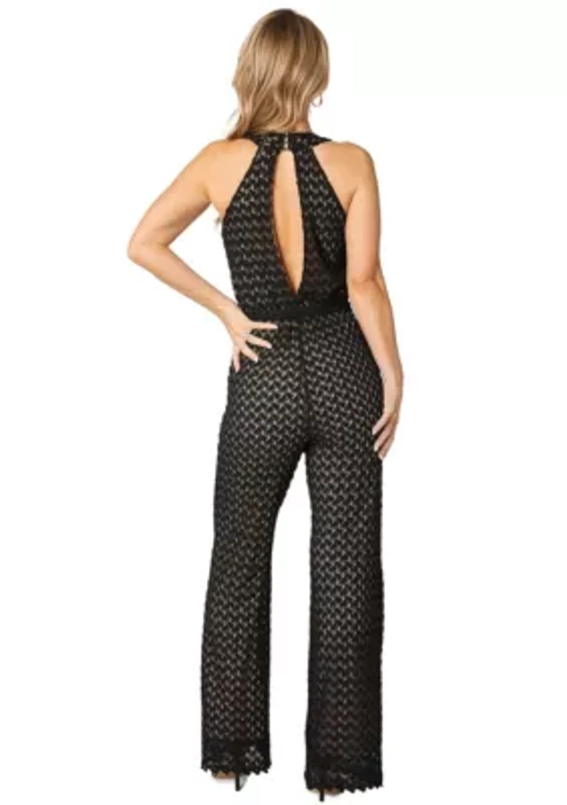 Lace V-Neck Jumpsuit