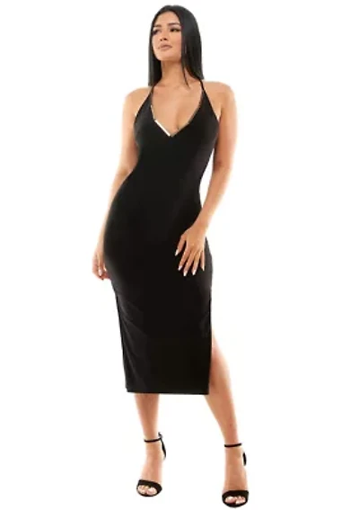 Gold Bar Detail Dress