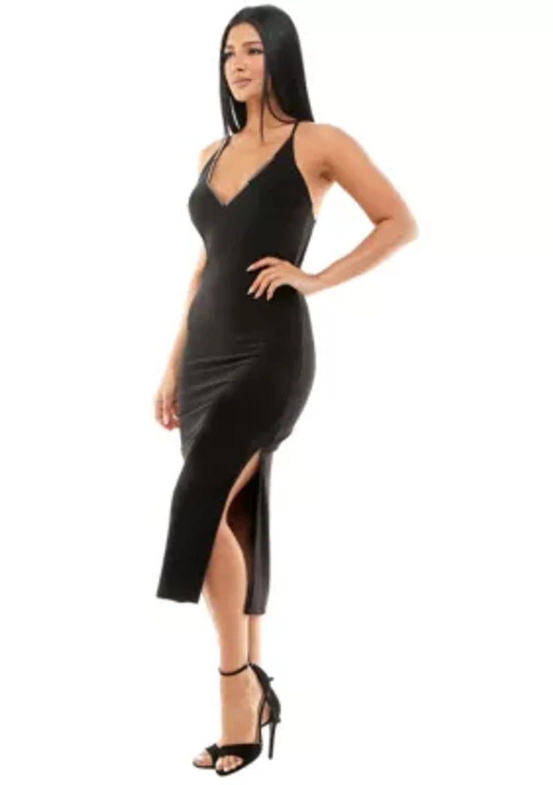 Gold Bar Detail Dress