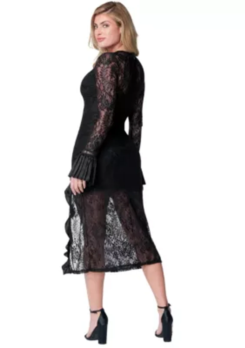 Slit Lace Dress