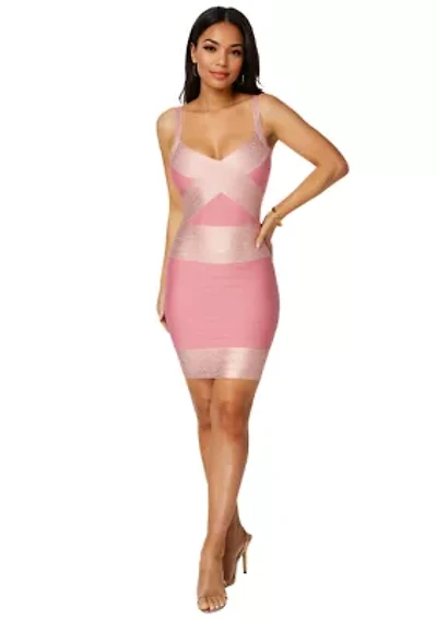 Color Block Bandage Dress
