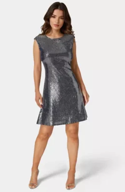 Cap Sleeve A Line Disco Dot Dress