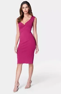 Bandage V Neck Dress