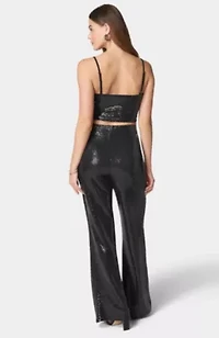 2PIECE DISCO DOT TOP WITH BELL PANTS