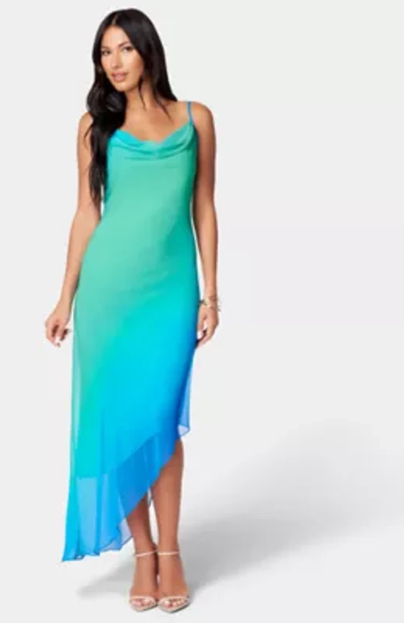 Asymmetrical Ombre Dress