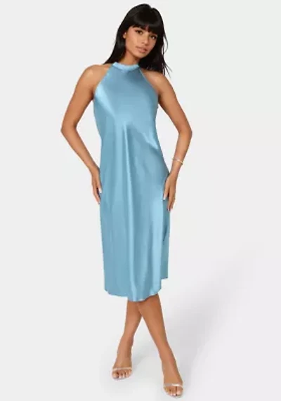 Satin Halter Dress
