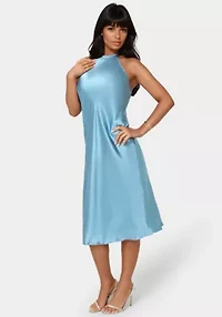 Satin Halter Dress