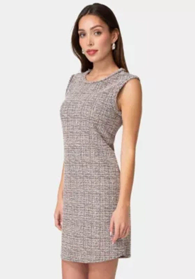 CAP SLEEVE DRESS BOUCLE