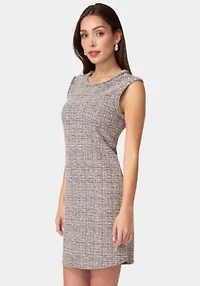 CAP SLEEVE DRESS BOUCLE